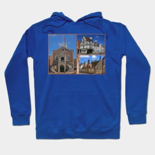 Old Town Collage, Poole, Dorset Hoodie